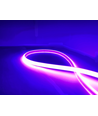 5m 11,5W/m Lilla Neon COB strip - 230V, IP67 vandtæt, 288 LED, Kan klippes for hver 10cm