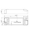 Lifud 30W / 400-750mA 1-10V dæmpbar LED driver - 9-42V, 0/1-10V signal interface, flicker free