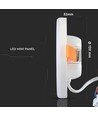 12W Ø12cm LED indbygningspanel - Samsung LED chip, Hul: Ø7,5 cm, Mål: Ø12 cm