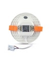 12W Ø12cm LED indbygningspanel - Samsung LED chip, Hul: Ø7,5 cm, Mål: Ø12 cm