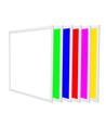 60x60 Wifi RGB+CCT LED panel, 36W - Højde:13mm, Hvid kant