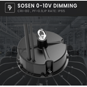 150W LED high bay - 150lm/w, IP65, Sosen driver, 0-10V dæmpbar, 5 års garanti