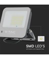 50W LED projektør - RGB, arbejdslampe, med fjernbetjening