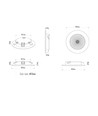 2.8W HiluX D1 Gen3 Full Spectrum LED indbygningsspot RA97 - 2700K, Hvid