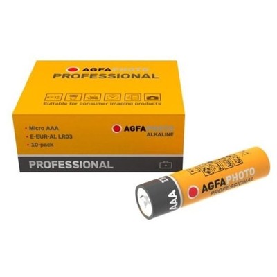 Billede af AAA 10-pak AgfaPhoto Professional batteri - Alkaline, 1,5V