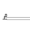 Indbygningsramme til 60x60 LED panel - Ny model, passer til Troldtekt uden tilpasning, hvid kant