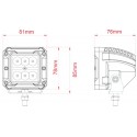 Outlet: LEDlife 30W LED arbejdslampe - Bil, lastbil, traktor, trailer, 8° fokuseret lys, IP67 vandtæt, 10-30V