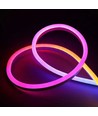 2,5m RGBIC Neon Flex komplet sæt - USB, Bluetooth app, fjernbetjening, inkl. montage, 7x15 neonflex