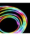 250cm RGBIC Neon Flex komplet sæt - USB, Bluetooth app, fjernbetjening, inkl. montage, 7x15 neonflex