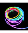 2,5m RGBIC Neon Flex komplet sæt - USB, Bluetooth app, fjernbetjening, inkl. montage, 7x15 neonflex