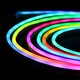 2,5m RGBIC Neon Flex komplet sæt - USB, Bluetooth app, fjernbetjening, inkl. montage, 7x15 neonflex
