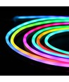 2,5m RGBIC Neon Flex komplet sæt - USB, Bluetooth app, fjernbetjening, inkl. montage, 7x15 neonflex