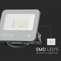 V-Tac 30W LED projektør, 135lm/W - Samsung LED chip, arbejdslampe, 1m ledning, udendørs