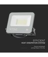 30W LED projektør - 135lm/W, Samsung LED chip, arbejdslampe, 1m ledning, udendørs