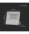 100W LED projektør - 135lm/W, Samsung LED chip, arbejdslampe, 1m ledning, udendørs
