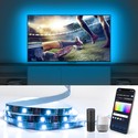 WiFi Smart LED TV bagbelysning - 4x0,5m, 28-knaps controller, 3-tast styringsboks