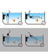 21cm akvarie varmelegeme i rustfrit stål - Ø2,2cm