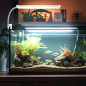 Akvarie LED klemmelampe - 6W, hvidt lys, justerbar størrelse