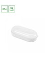 8W LED Technic Væglampe - IP54, IK10, Oval, hvid, inkl. lyskilde
