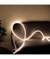 10m Neon Flex Tube til Indretning - 230V, Varm hvid, D16 Neon komplet sæt