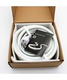 10m Neon Flex Tube til Indretning - 230V, Varm hvid, D16 Neon komplet sæt