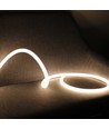 10m Neon Flex Tube til Indretning - 230V, Varm hvid, D16 Neon komplet sæt
