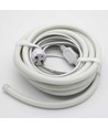 10m Neon Flex Tube til Indretning - 230V, Varm hvid, D16 Neon komplet sæt