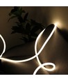 10m Neon Flex Tube til Indretning - 230V, Varm hvid, D16 Neon komplet sæt