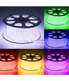 5 meter RGB vandtæt LED strip - 230V, 60 LED, 5W pr. meter!