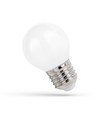 E27 1W LED kronepære - G45, matteret glas