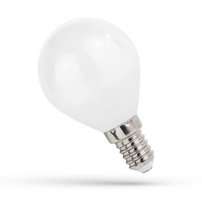1W LED kronepære - G45, kultråd, matteret glas, E14 - Dæmpbar : Ikke dæmpbar, Kulør : Varm