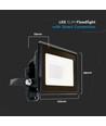 10W LED projektør - Samsung LED chip, arbejdslampe, udendørs