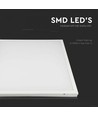 V-Tac 60x60 LED panel i ramme - 36W, indbygget i hvid ramme, til direkte montering