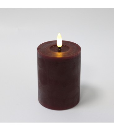 LED Candle pastel red as Picture 10 10cm