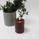 LED Candle pastel red as Picture 10 10cm