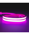 AnyCut Neon Flex 10x10 Lilla LED strip - 5m, 8W/m, 12V, Ingen klippeafstand