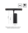 10W SMART LED indbygningspanel - 950lm, 3000K, hvid kant