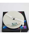 2,5m RGBIC Neon Flex komplet sæt - USB, Bluetooth app, fjernbetjening, inkl. montage, 7x15 neonflex