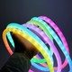 5m RGBIC Neon flex slange - USB, Vævet reb, Bluetooth App, fjernbetjening, Komplet sæt