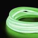 5 m. vandtæt Grøn Neon COB strip - 230V, IP67, 288 LED, 11,5W/m, kan klippes for hver 50cm