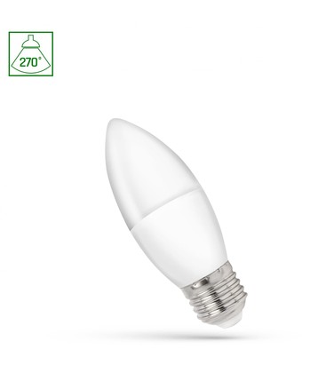 C37 E27 1W - LED kertepære, 230V, Neutral hvid, Spectrum