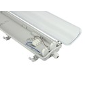 Limea H LED dobbeltarmatur - uden lyskilde, G13 2x120 250V IP65 1320x100x85 mm grå