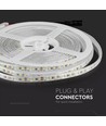 V-Tac 7,2W/m stænktæt LED strip - 5m, 120 LED pr. meter