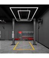 288W RA95 Lysgitter LED 2 rammer komplet sæt Hexagon - Inkl. strømtilslutning