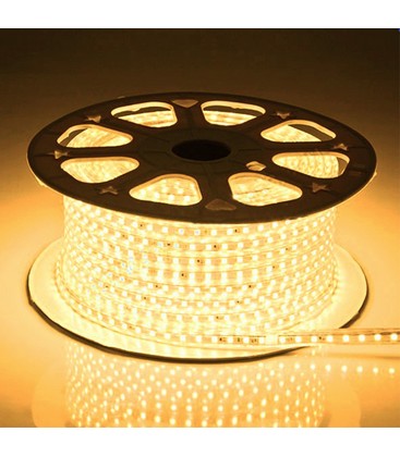 5 m. vandtæt LED strip (Type Q) - 230V, IP67, 120 LED, 6W pr. meter