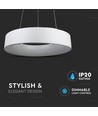 20W Dæmpbar LED lysekrone - Hvid, blødt lys, varm hvid