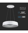 20W Dæmpbar LED lysekrone - Hvid, blødt lys, varm hvid