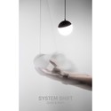 System Shift Globe P - nedhængt Sphere Skinne Lys 100mm (850mm Kabel), 5W, 165°, Sort, 2 Kredsløb