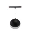 System Shift Globe P - nedhængt Sphere Skinne Lys 100mm (850mm Kabel), 5W, 165°, Sort, 2 Kredsløb