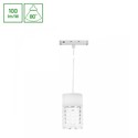 System Shift Basic - Hangit Krystal Luminaire, nedhængt, 55x110mm (1100mm wire), 7W, 4000K, hvid.